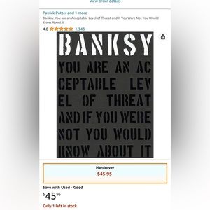 Banksy hardcover book